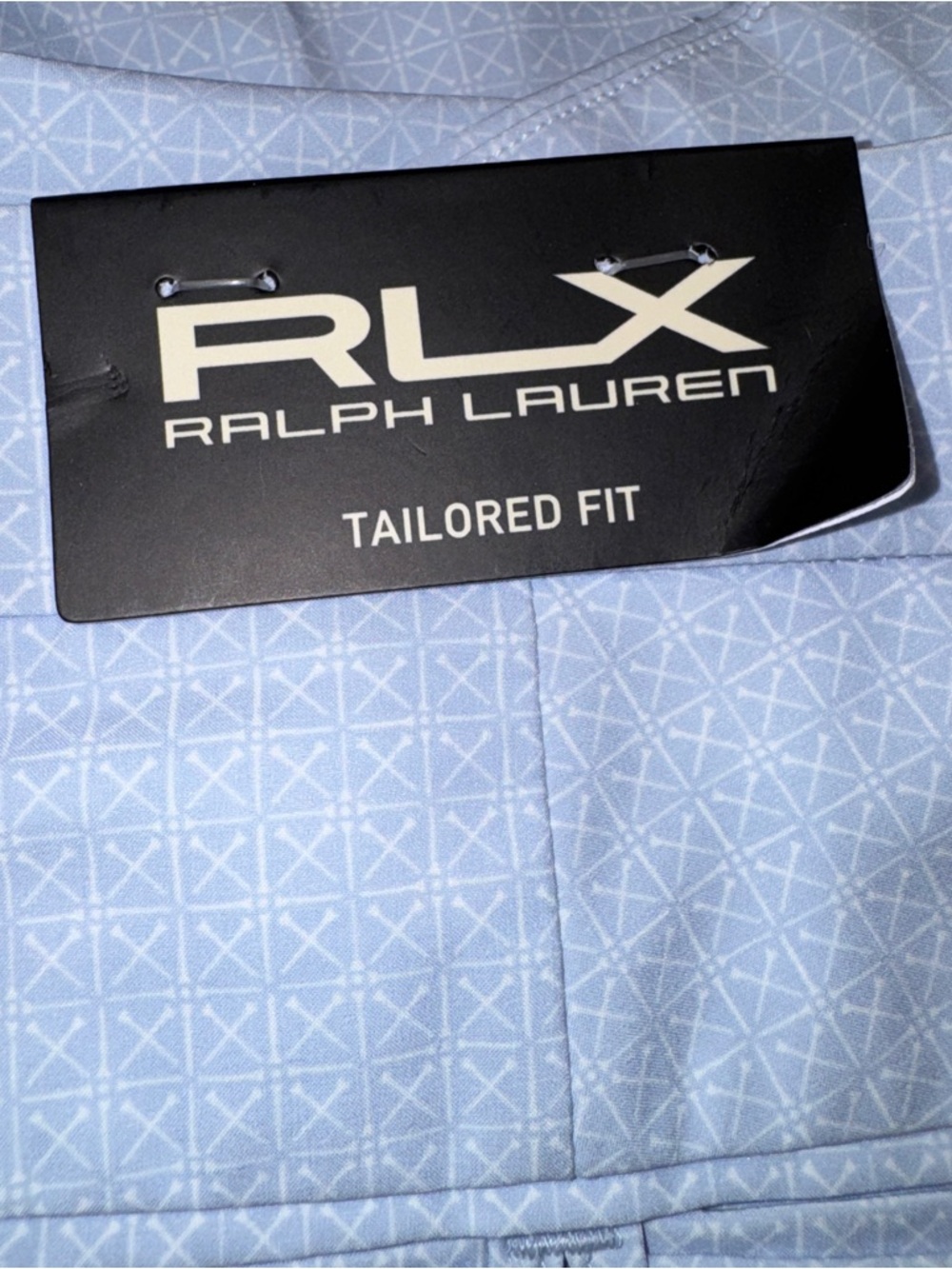 NWT RLX Ralph Lauren Golf Pants 34x32 Light Blue Tailored Fit Water Repellent - Picture 12 of 16